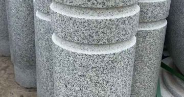 巴彦淖尔 芝麻白花岗岩挡车柱、隔离柱多少钱