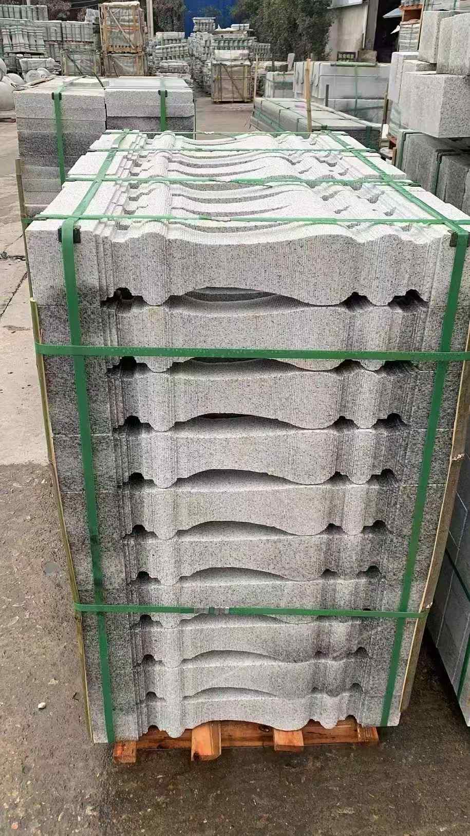 巴彦淖尔 芝麻白方形拉丝面，栏杆花瓶柱