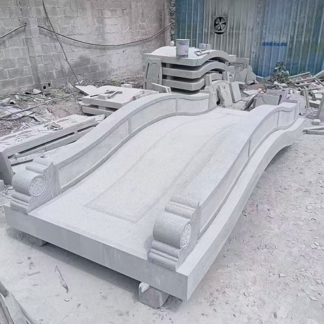 巴彦淖尔 芝麻灰花岗岩园林景观 小石桥