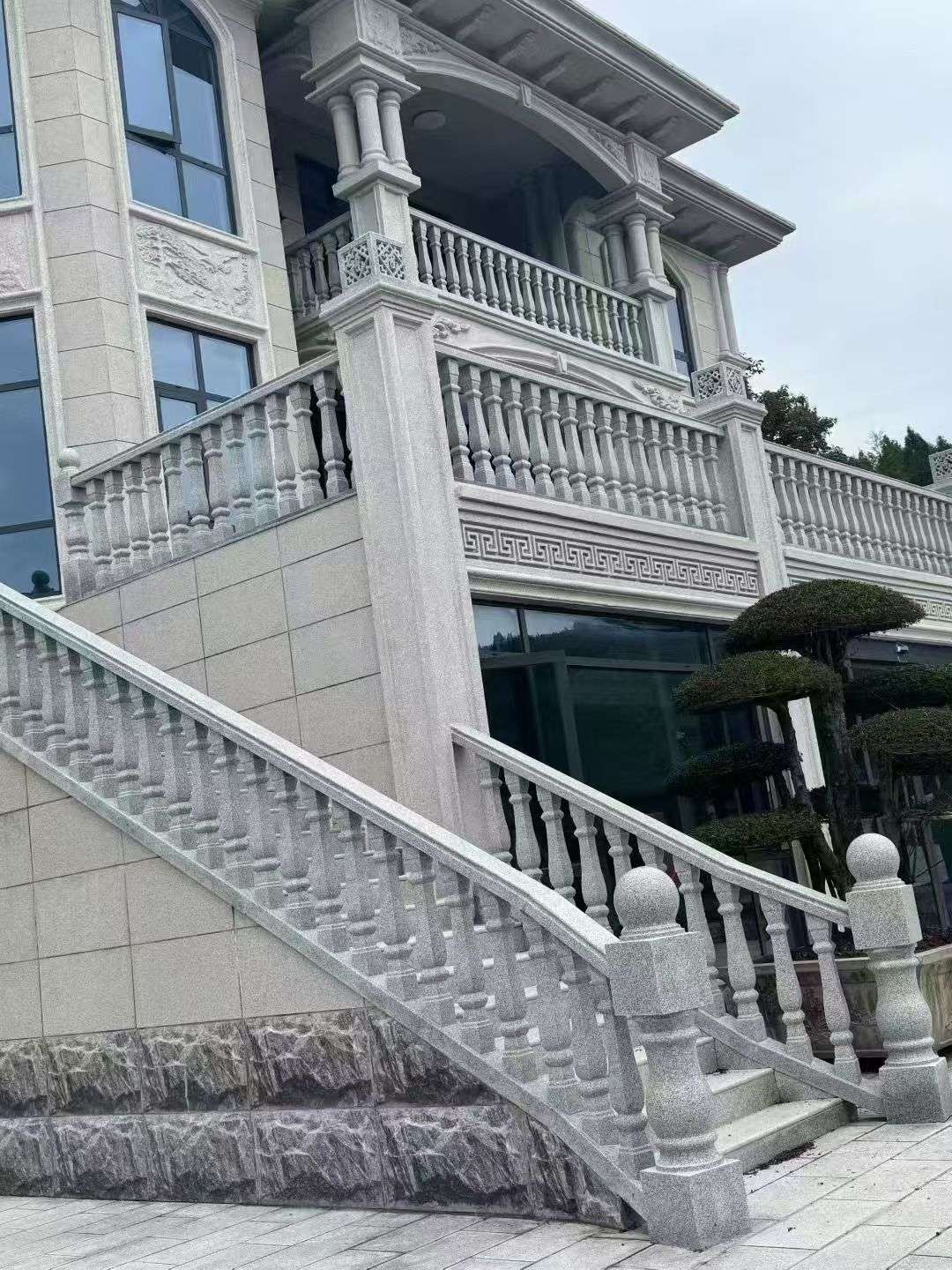 巴彦淖尔 芝麻白别墅，栏杆