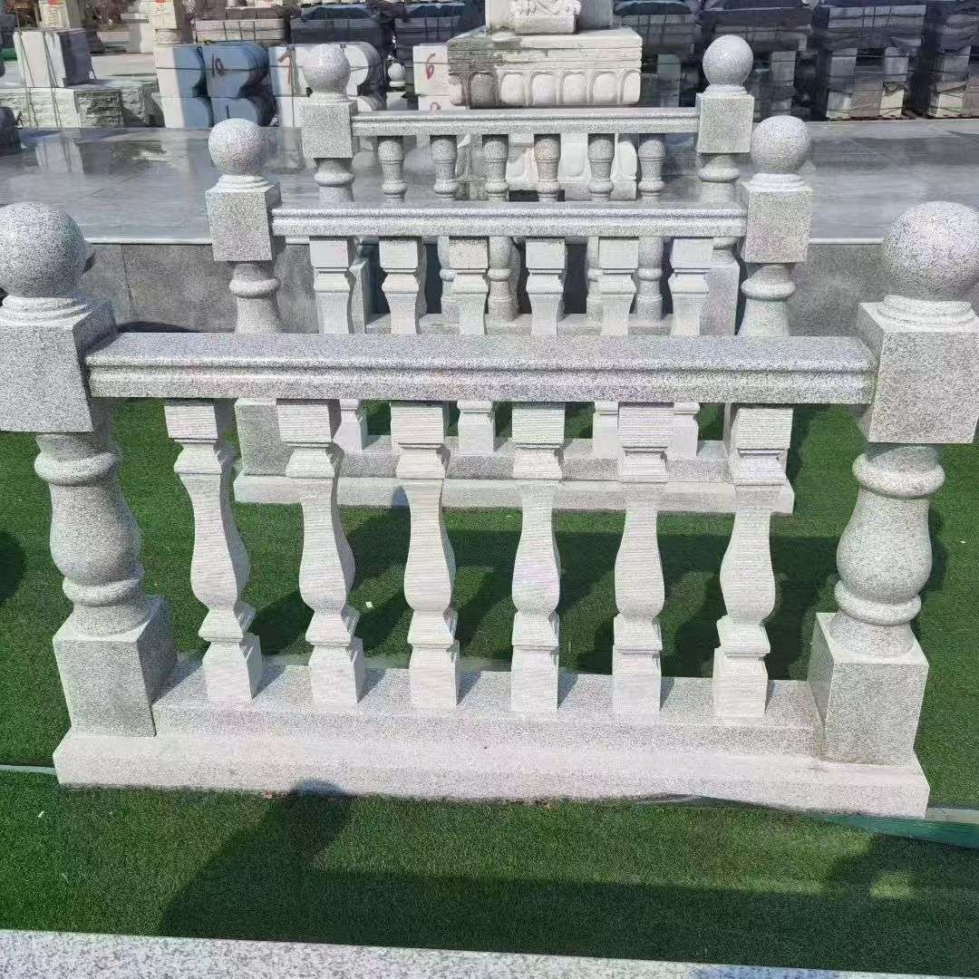 巴彦淖尔 别墅石材栏杆特写